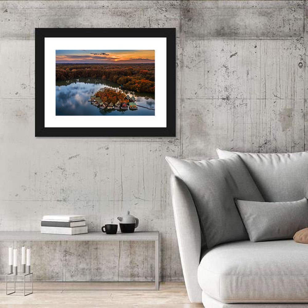 Lake Derito at Dusk Wall Art
