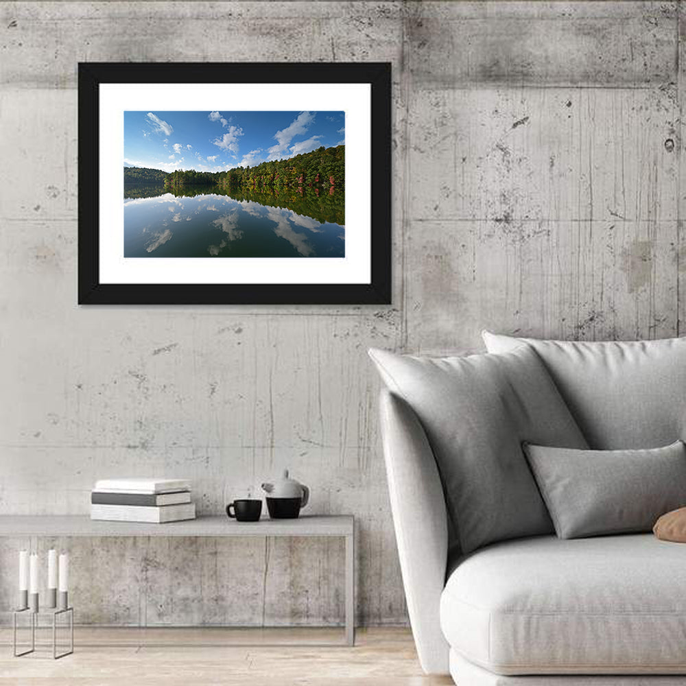 Autumn Reflection at Lake Santeetlah Wall Art