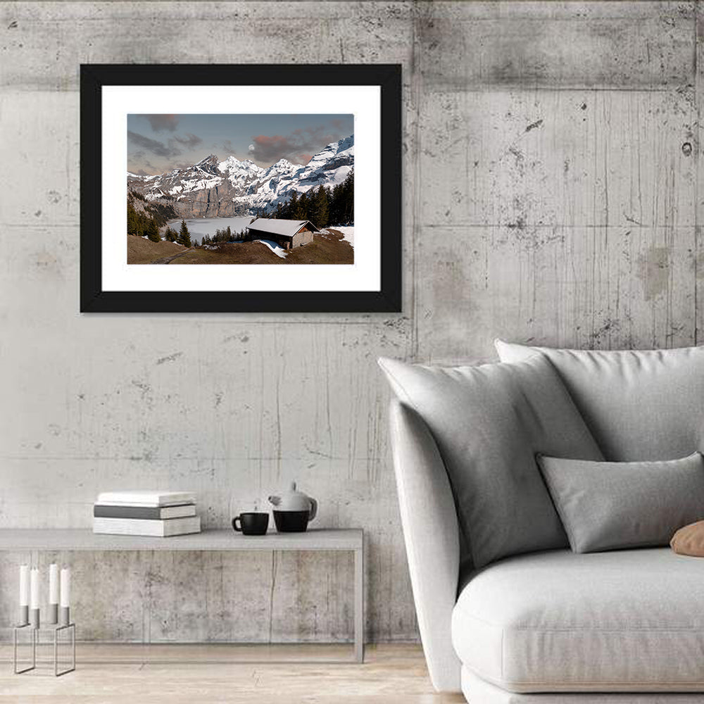 Oeschinensee Winter Landscape Wall Art