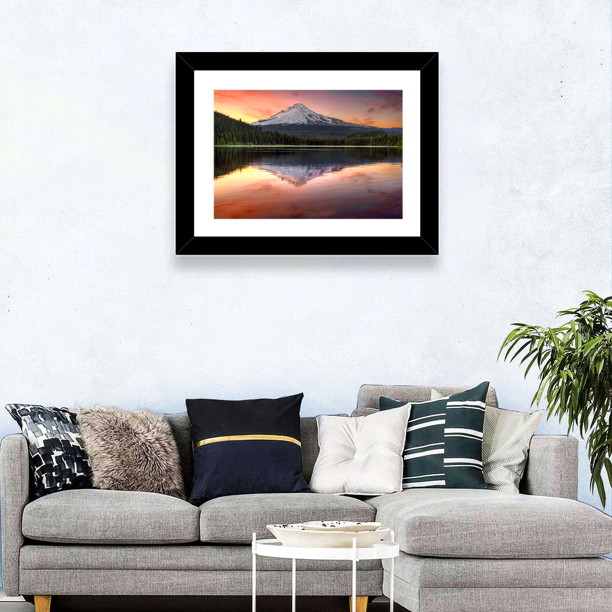 Mount Hood Reflected at Trillium Lake Wall Art