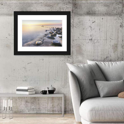 Michigan Shoreline Pilings Wall Art