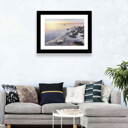 Michigan Shoreline Pilings Wall Art