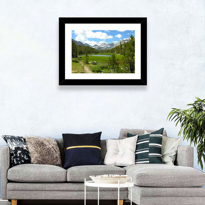 Sierra Nevada Trail to Snow Capped Peaks Wall Art