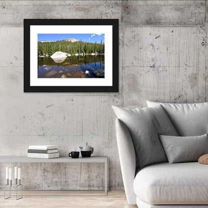 Colorado Forest Lake Reflection Wall Art