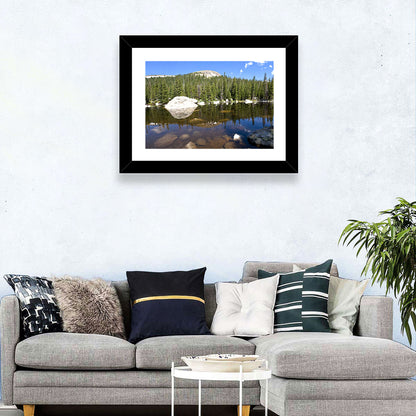 Colorado Forest Lake Reflection Wall Art