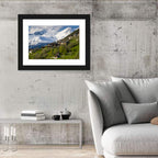 Saas-fee Alpine Village in Spring Wall Art
