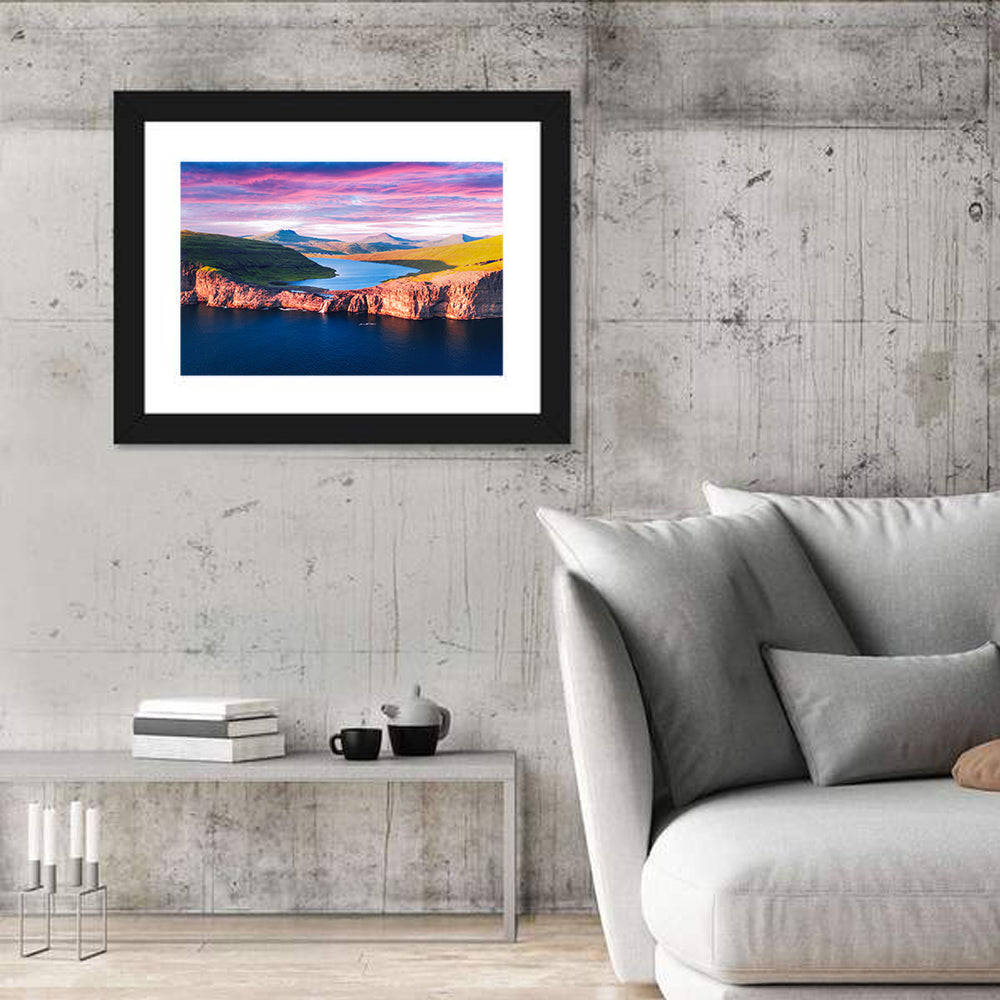 Sørvágsvatn Sunset Wall Art