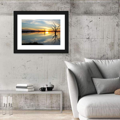 Murray River Sunset Reflection Wall Art