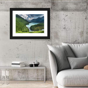 Siberia Woods Mountain Lake Wall Art