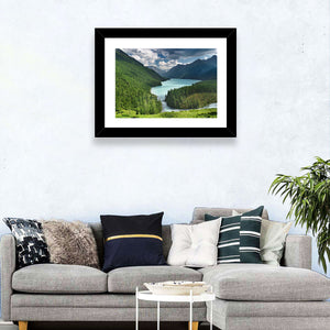 Siberia Woods Mountain Lake Wall Art