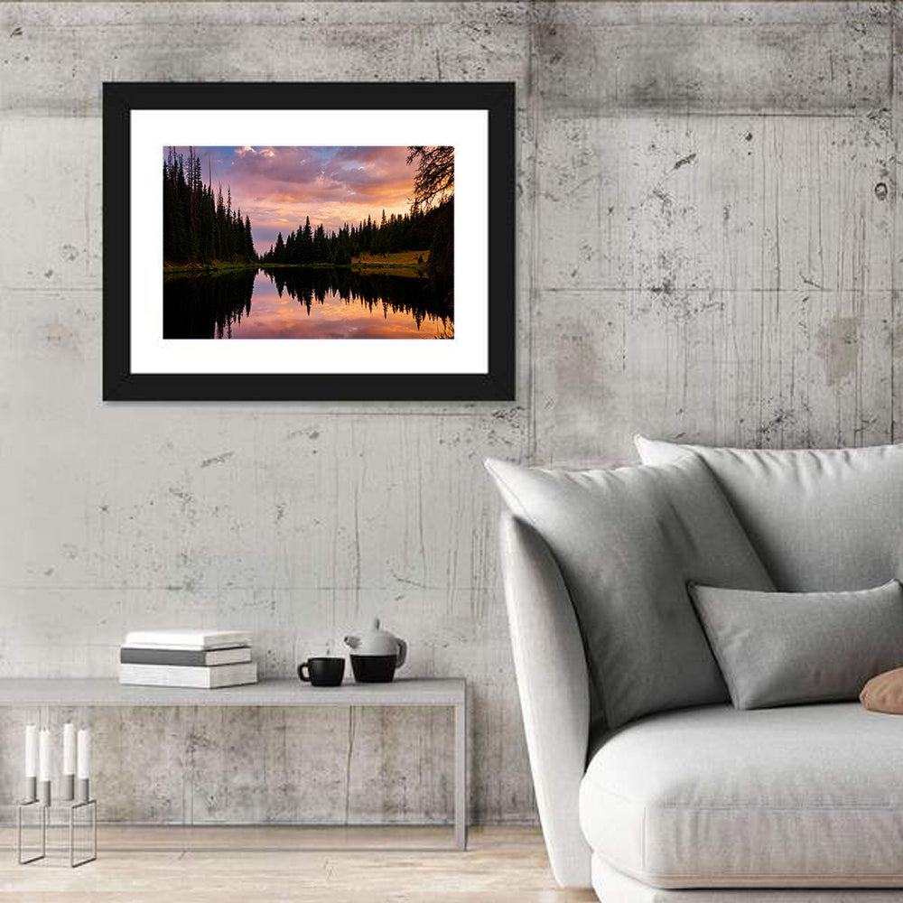 Lake Irene Sunset Reflection Wall Art