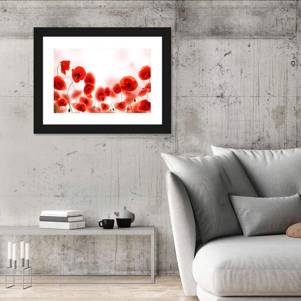 Red Poppy Field Wall Art