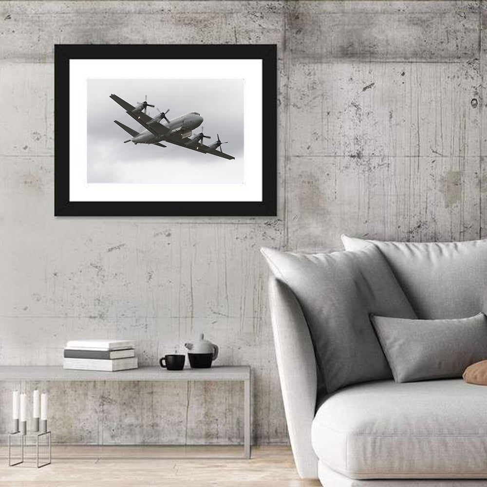 Four-engine Maritime Surveillance Aircraft Wall Art in a room, landscape