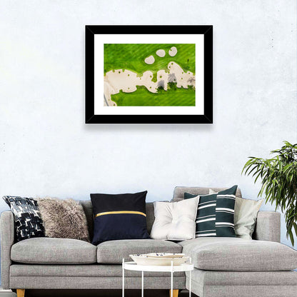 Aerial Golf Course Landscape Wall Art