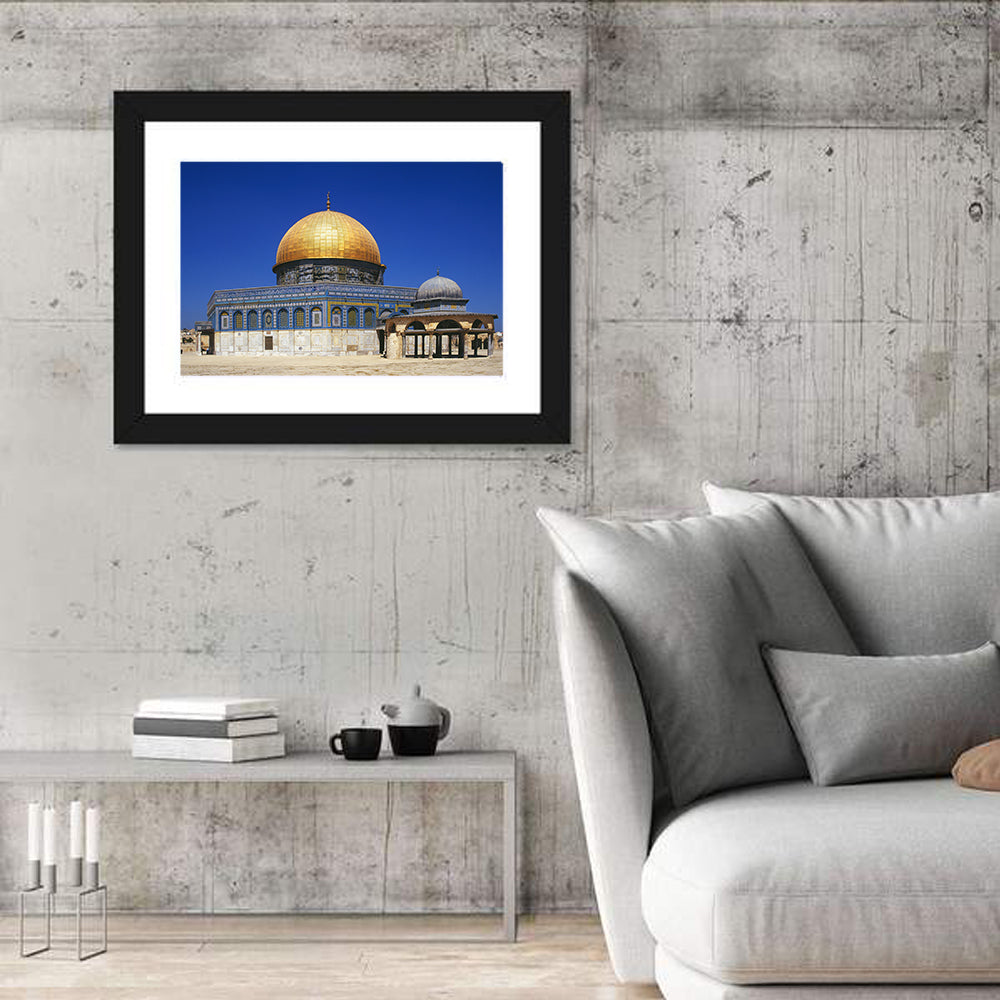 Golden Dome of the Rock, Jerusalem Wall Art in a room, landscape