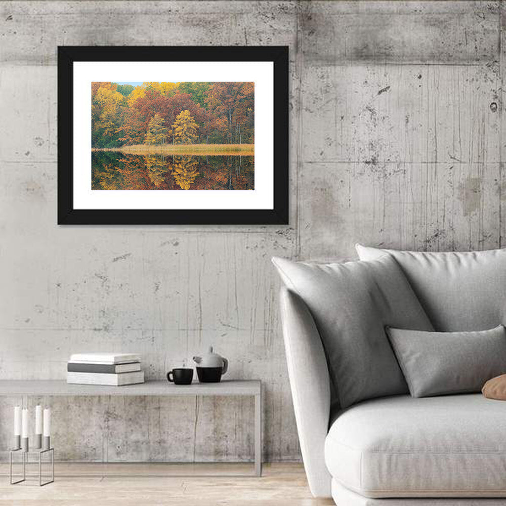 Douglas Lake Autumn Reflection Wall Art
