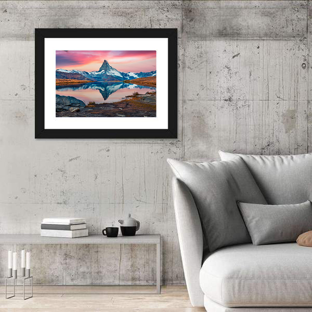 Matterhorn Reflection at Stellisee Wall Art