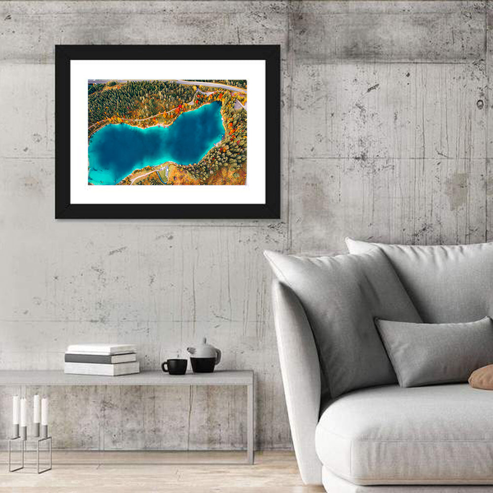 Urisee Lake Wall Art in a room, landscape