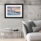 Snowy Carpathian Sunset Wall Art