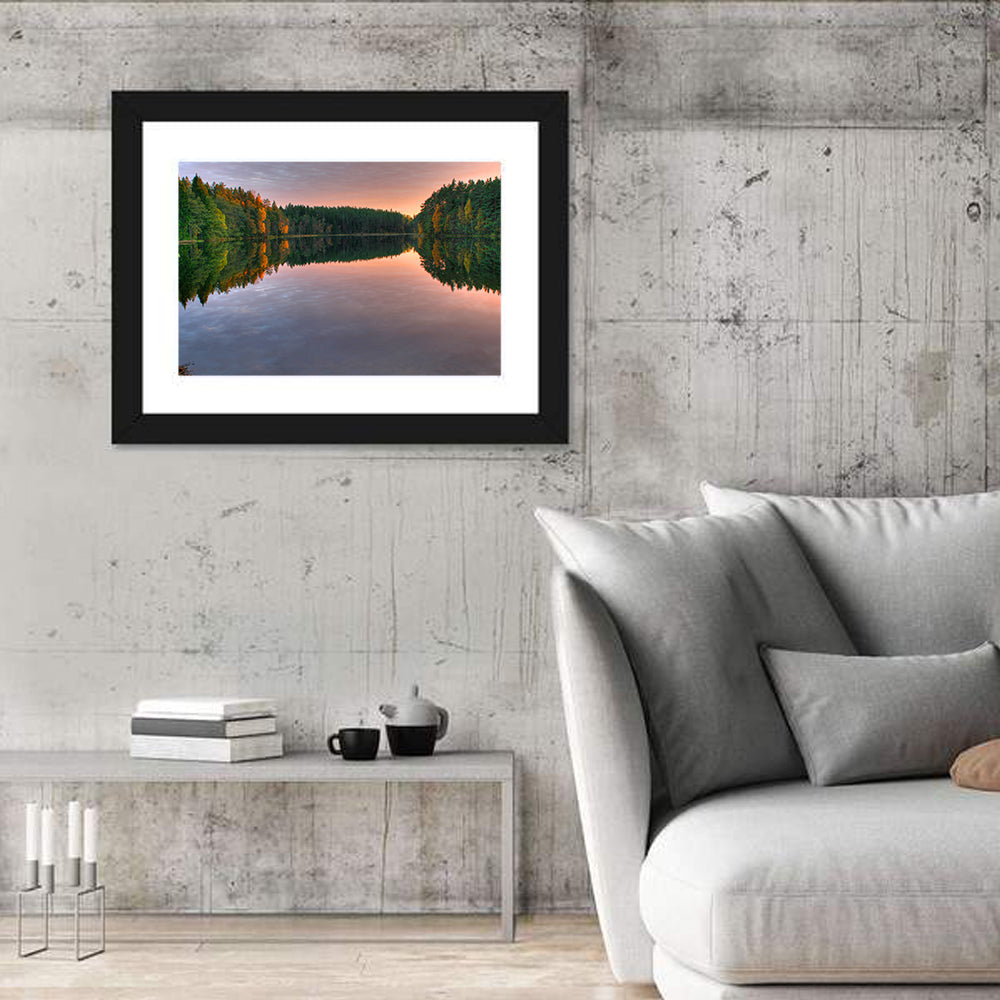 Estonian Lake at Golden Hour Wall Art
