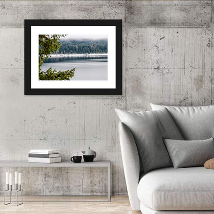 Lake Kachess Foggy Shore Wall Art