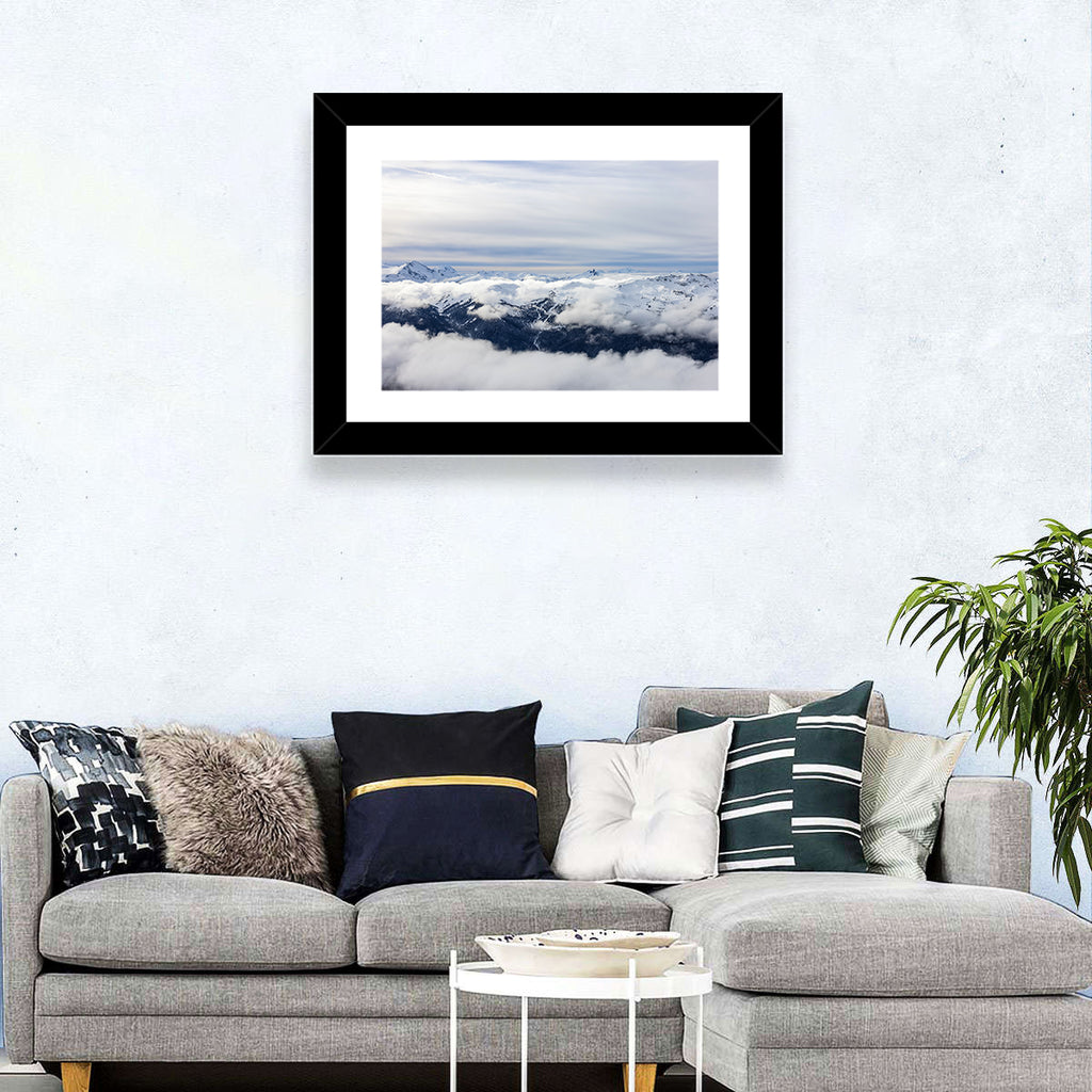 Snow-capped Whistler Peaks Wall Art