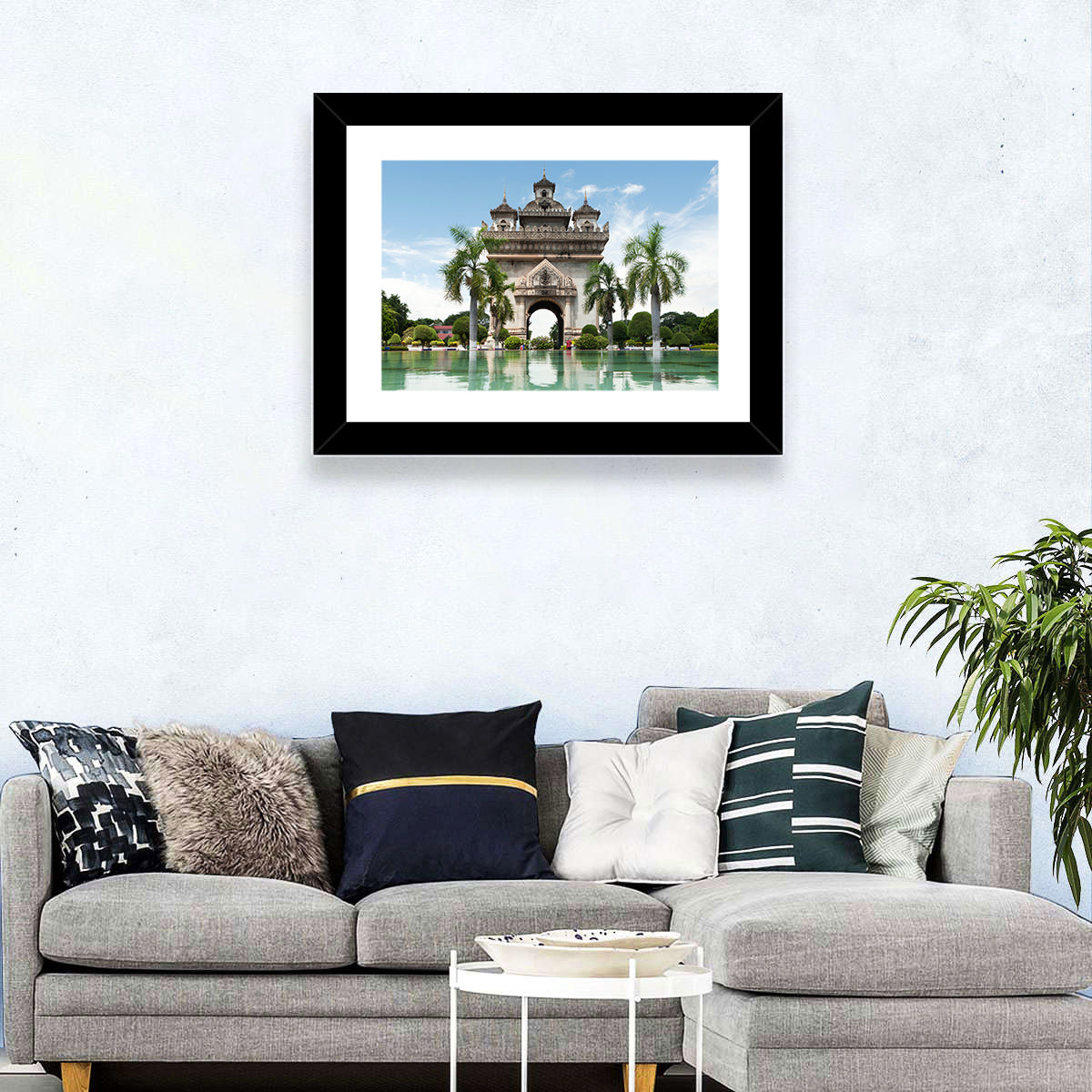 Patuxai Victory Gate Vientiane Wall Art in a room, landscape