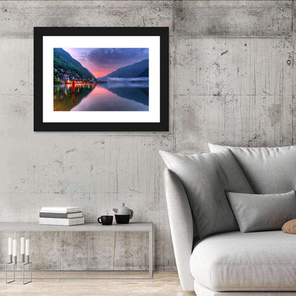 Hallstatt Mountain Village Wall Art