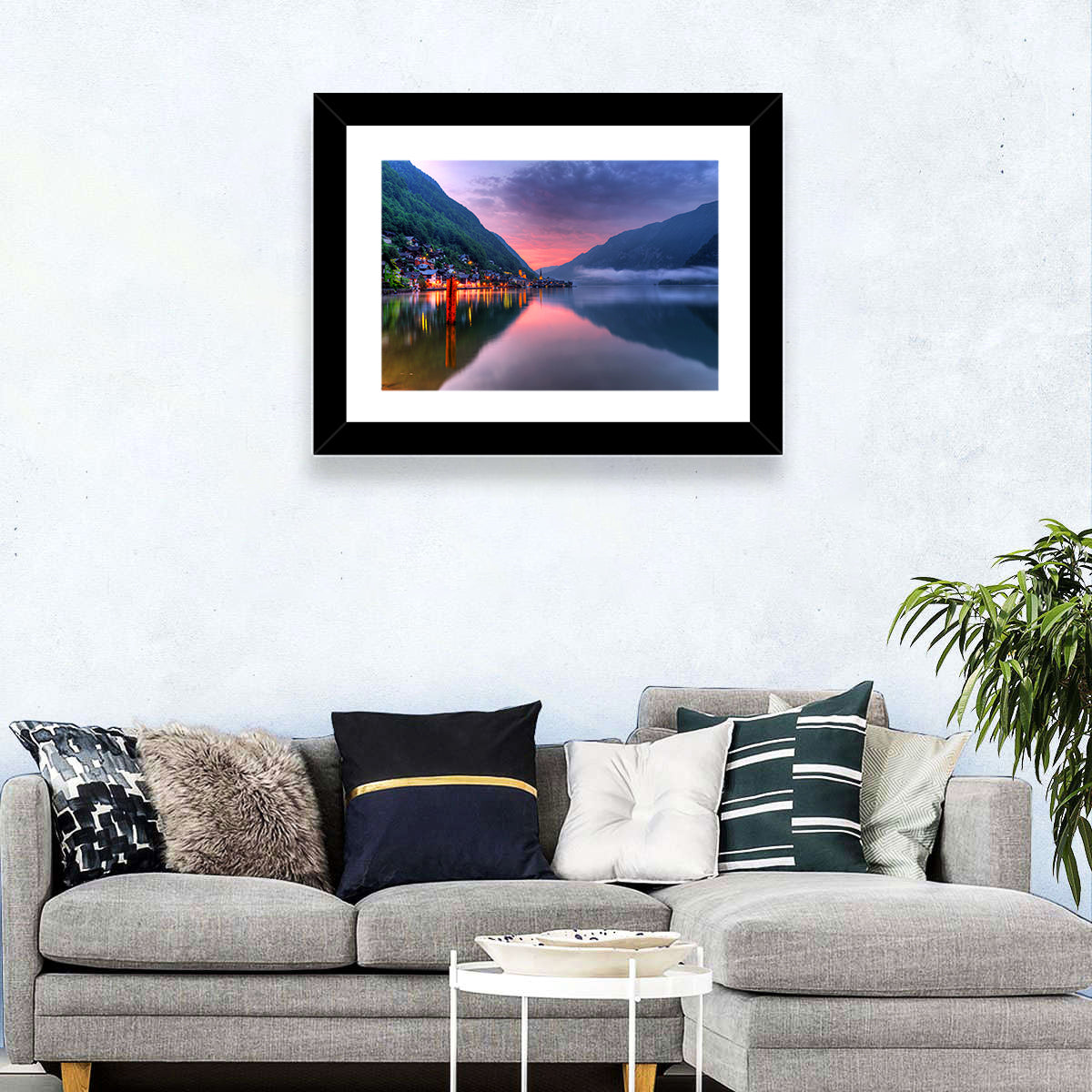 Hallstatt Mountain Village Wall Art