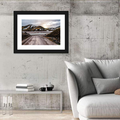 Gravel Road at Landmannalaugar Wall Art