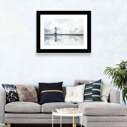 Wales Seashore Lighthouse Wall Art