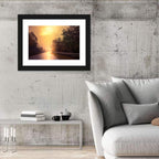 Windy Misty Forest Road Wall Art