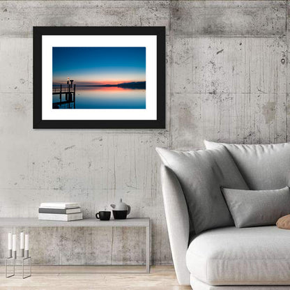 Lake Geneva Sunrise Pier Wall Art
