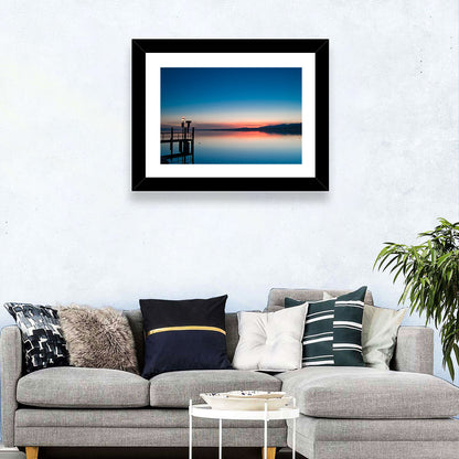 Lake Geneva Sunrise Pier Wall Art