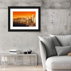 Vancouver Sunset Skyline Wall Art