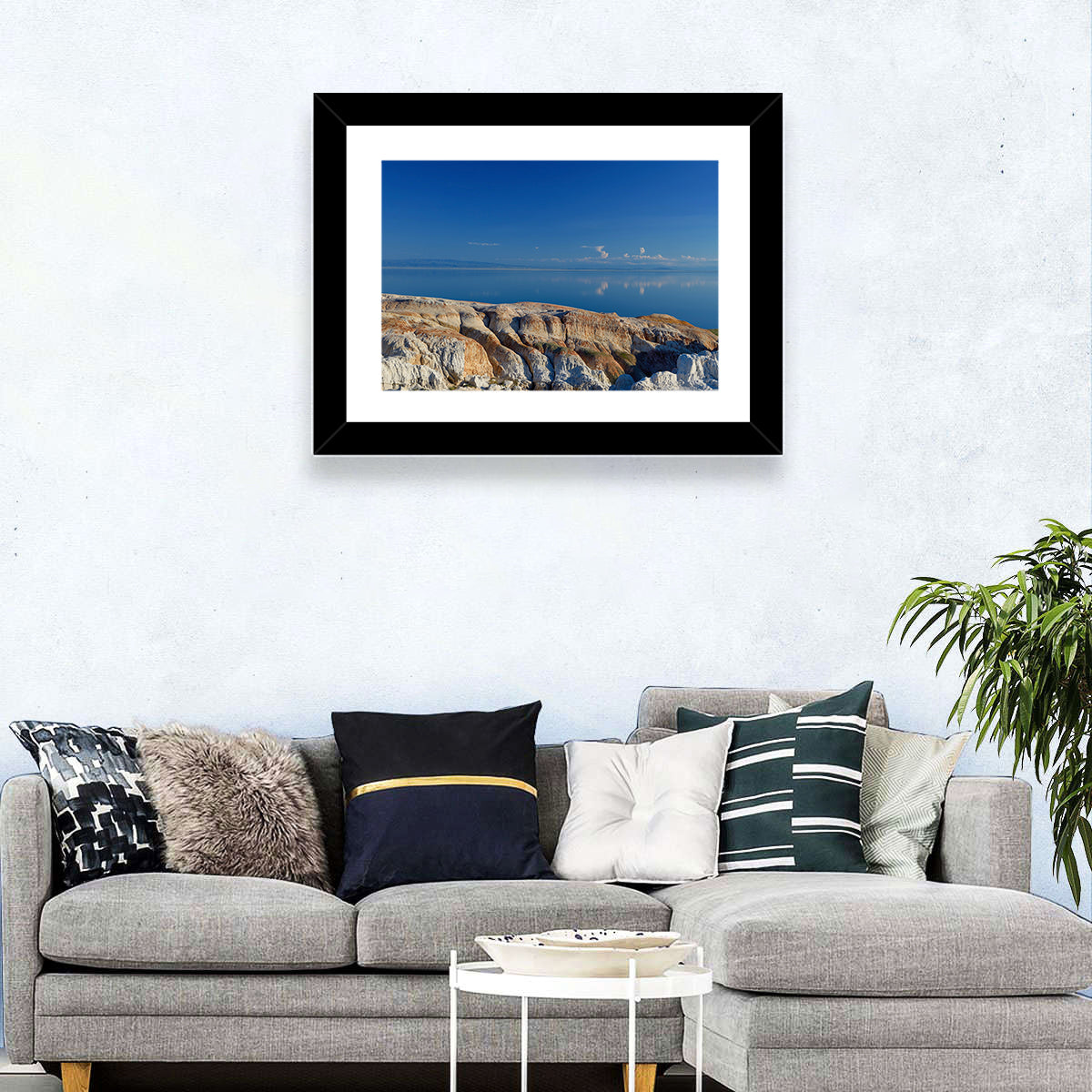 Shekelmes Tract Cliff Over Lake Wall Art