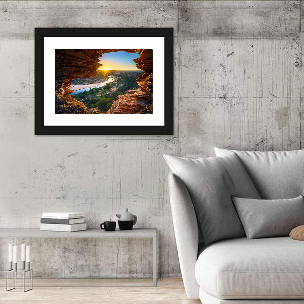Nature's Window Sunrise, Kalbarri Wall Art