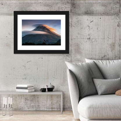 Mount Merapi at Dusk Wall Art