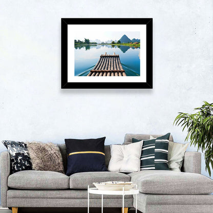 Li River Bamboo Raft, Guilin Wall Art