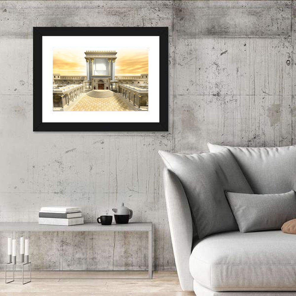 Herodian Temple at Sunset Wall Art