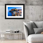 Parga Harbor at Dusk Wall Art