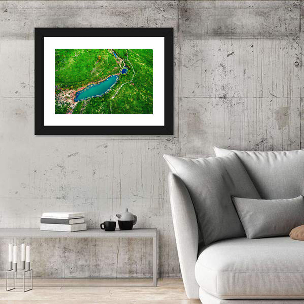 Meadows Lake Aerial Wall Art