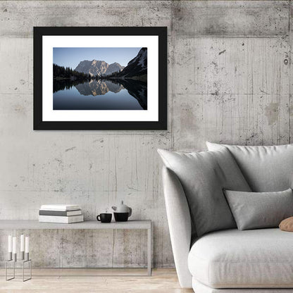 Zugspitze from Lake Seebensee Wall Art