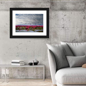 Red Lotus Lake Wall Art