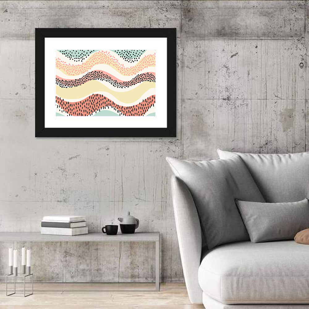 Pastel Pond Waves Wall Art