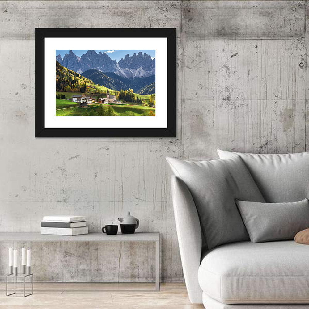 Santa Maddalena Autumn Village Wall Art