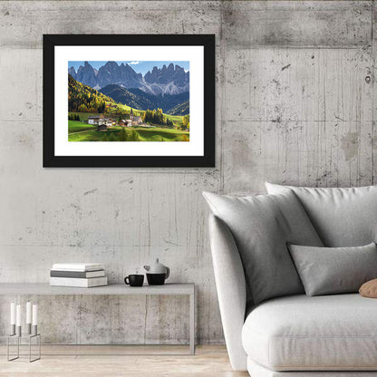 Santa Maddalena Autumn Village Wall Art
