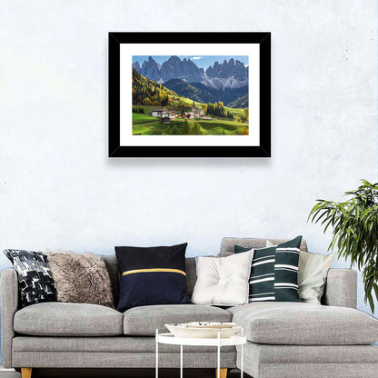 Santa Maddalena Autumn Village Wall Art