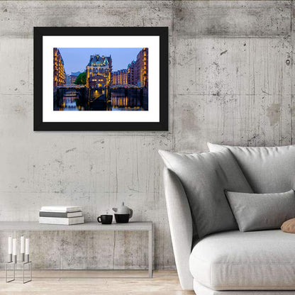 Wasserschloss Blue Hour Reflections Wall Art