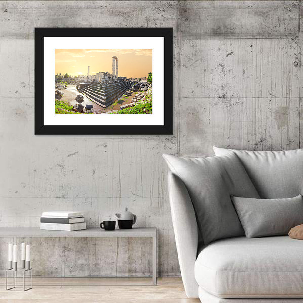 Temple of Apollo at Didyma at Golden Hour Wall Art